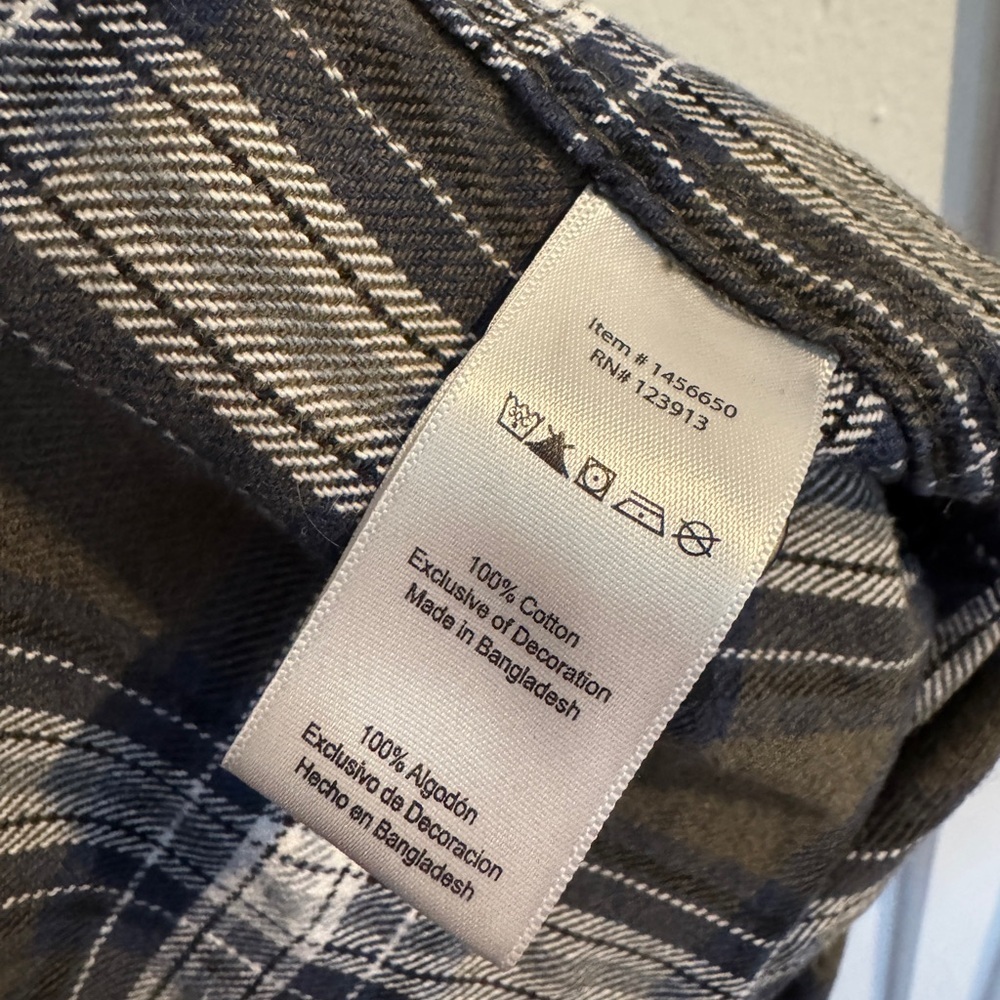 ✨ Jachs Heritage Flannel Shirt 🤍 Men’s Large - Picture 6 of 8